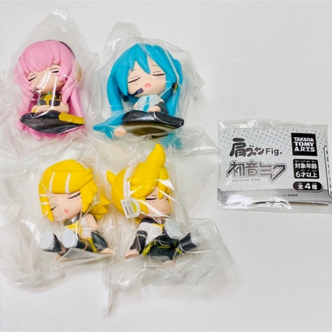 Đồ chơi gacha gashapon mô hình Miku ngủ gật Aug 23