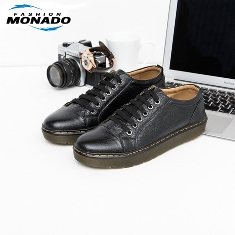 giày nam da bò dáng thể thao