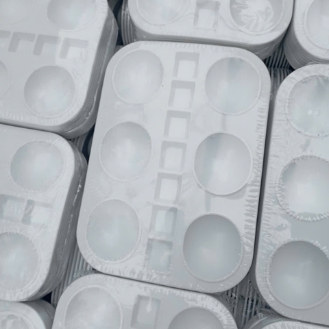 khay pha màu 6 lỗ to