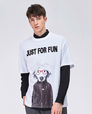 Áo thun nam cổ tròn tay ngắn Just For Fun