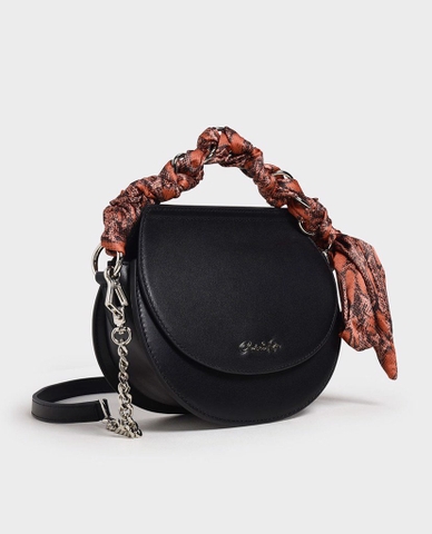 Túi đeo chéo Leather Satin Scarf