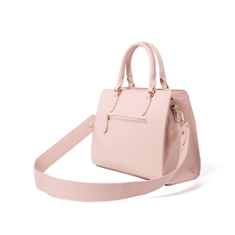 Túi xách trung satchel khóa trang trí to bản