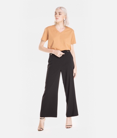 Áo thun basic form rộng cổ tim