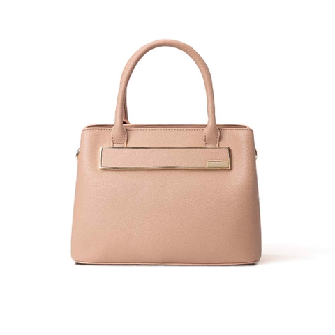 Túi xách trung satchel khóa trang trí to bản