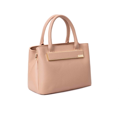 Túi xách trung satchel khóa trang trí to bản