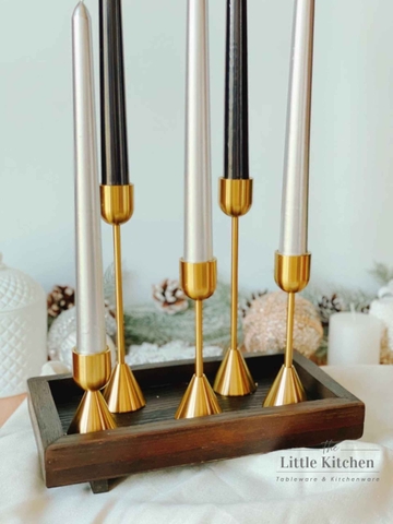 Set 3 chân nến Vàng