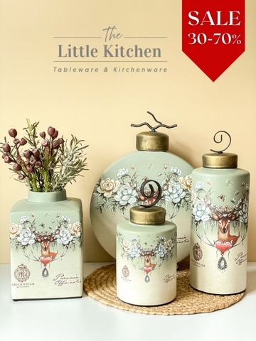 Sale bộ bình họa tiết hươu