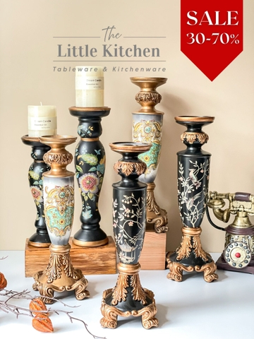 Sale bộ chân nến họa tiết hoa chim