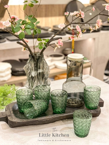 Bình nước thủy tinh ghi