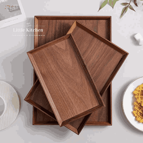Khay gỗ hình chữ nhật