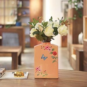 Bình hoa vuông cam