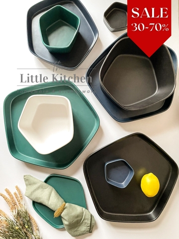 Bộ bát đĩa 5 cạnh