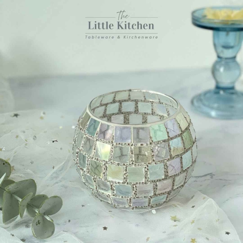 Cốc thủy tinh nến ô trắng