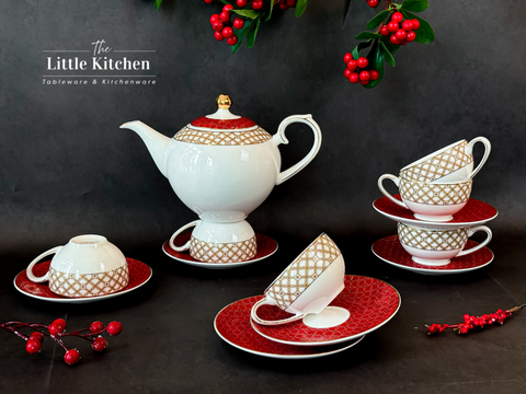 Bộ ấm chén trà RED GARNET