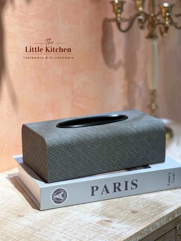 Hộp giấy da bo tròn ghi đậm