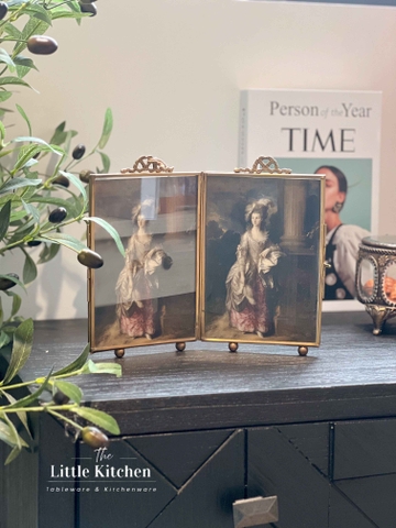 Đồng Ấn Độ khung tranh đôi cô gái