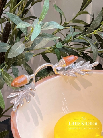 Đồng Ấn Độ bowl gỗ trắng hạt dẻ