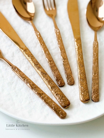 Bộ Dao Thìa Dĩa chuôi hồng sần