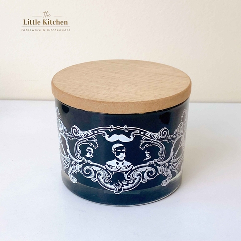 Lọ đen họa tiết 12 oz