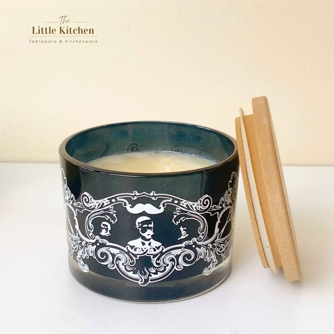 Lọ đen họa tiết 12 oz