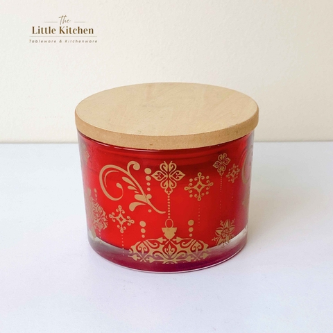 Lọ đỏ họa tiết 12 oz