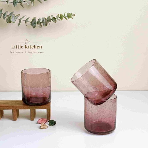 Cốc thuỷ tinh bọt tím 9