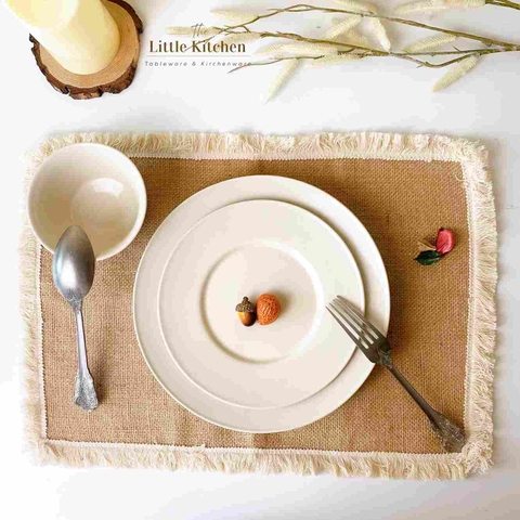 Matt hình chữ nhật thừng viền trắng