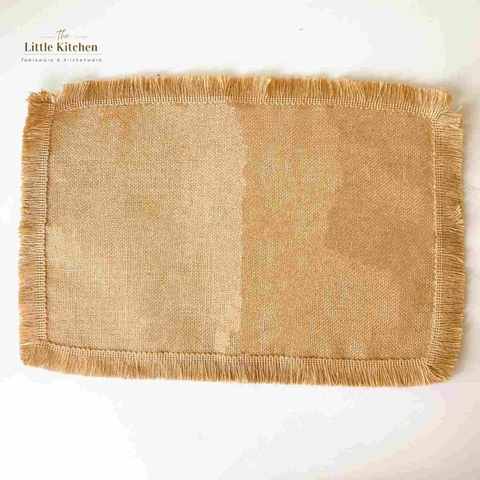 Matt hình chữ nhật thừng viền nâu