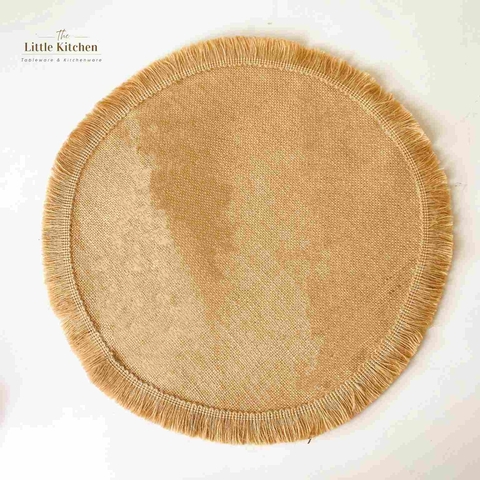 Matt tròn thừng viền nâu