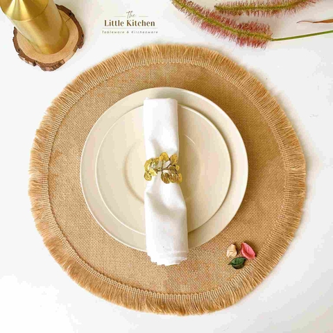 Matt tròn thừng viền nâu