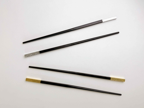 Set 10 đôi đũa lõm vàng