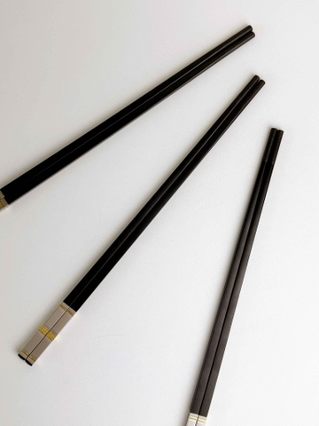 Set 10 đôi đũa sọc vàng