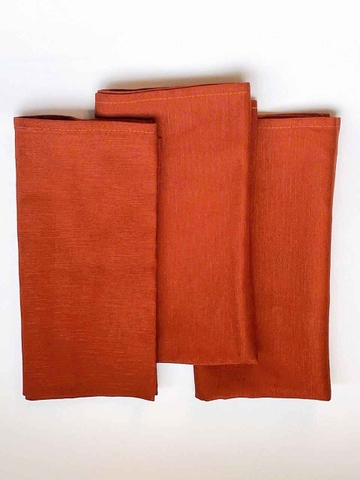 Khăn vuông cam đất