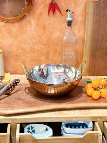 Yapa Bowl 2quai sọc hồng 20cm