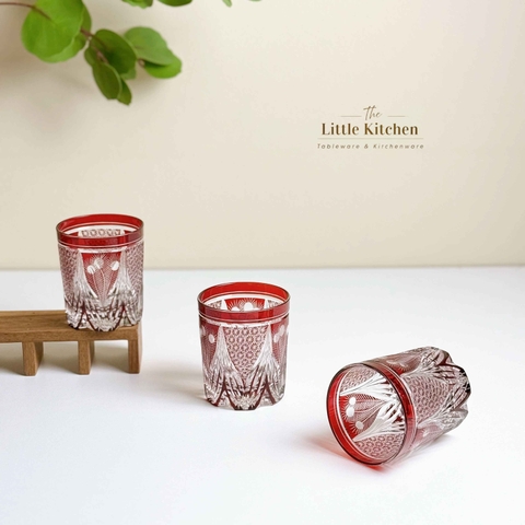 Cốc pha lê đỏ chuông 9