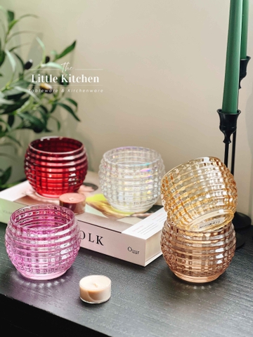 Cốc thủy tinh nến gân