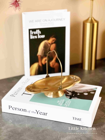 Đồng Ấn Độ khay chân quai vàng 19*10