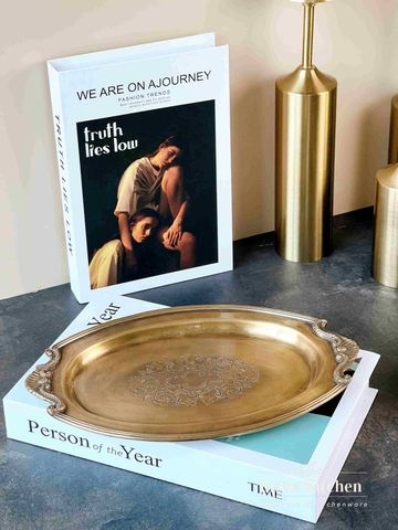 Đồng Ấn Độ khay oval 28*18