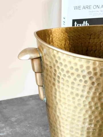 Đồng Ấn Độ bowl ngâm rượu vàng 31*20