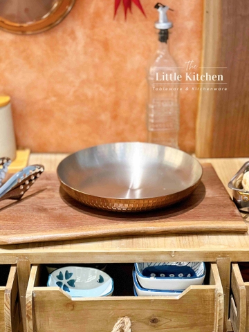 Yapa khay tròn ô hồng 24cm