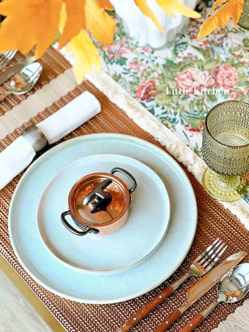 Set tiệc ghi nâu nồi đồng