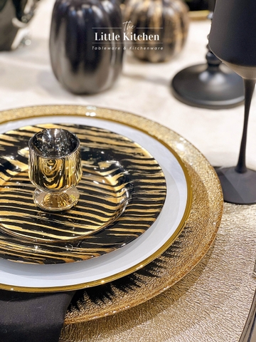 Set Tiệc New Year đen vàng