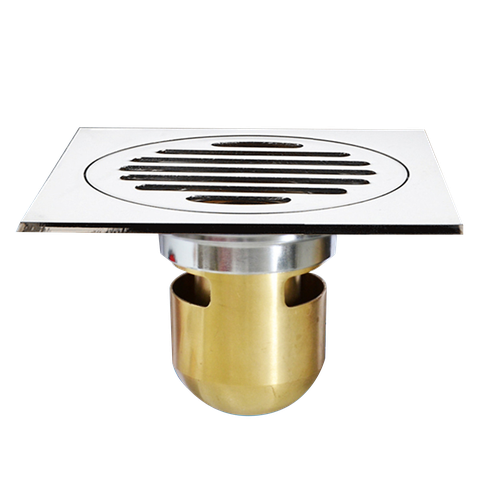 Phiễu Thoát Sàn Chống Hôi 12cm INOX 304 Bóng LANKA