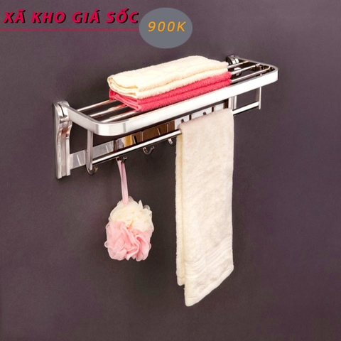 KỆ TREO KHĂN PHÒNG TẮM INOX 304 MÃ B04
