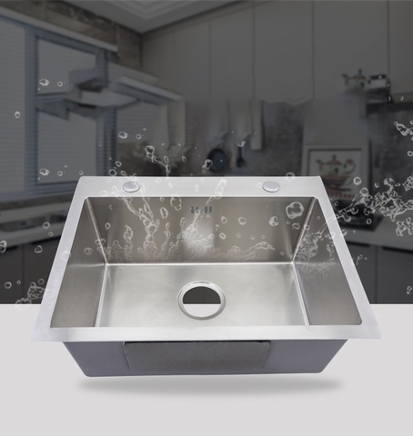 CHẬU RỬA CHÉN 1 HỘC INOX 304 LANKA