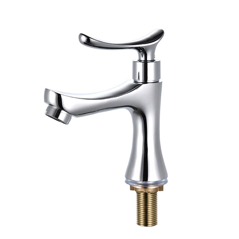 Vòi lavabo lạnh chất liệu đồng thau sáng bóng LANKA mã LBL04