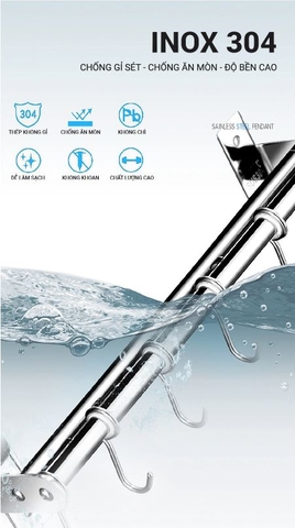Kệ treo nhà bếp có gài dao KB02