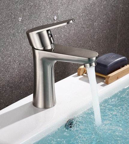 Vòi Lavabo Tròn Nóng Lạnh Inox 304 LANKA LBN03