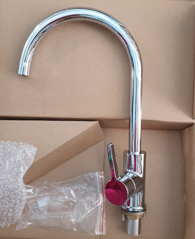 Vòi Rửa Chén Nóng Lạnh Inox 304 Sáng Bóng Lanka VRCNL07