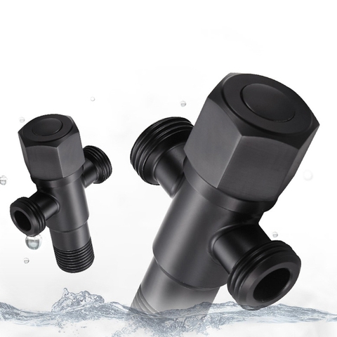 VAN T CHIA NƯỚC INOX 304 SƠN TỈNH ĐIỆN MÀU ĐEN